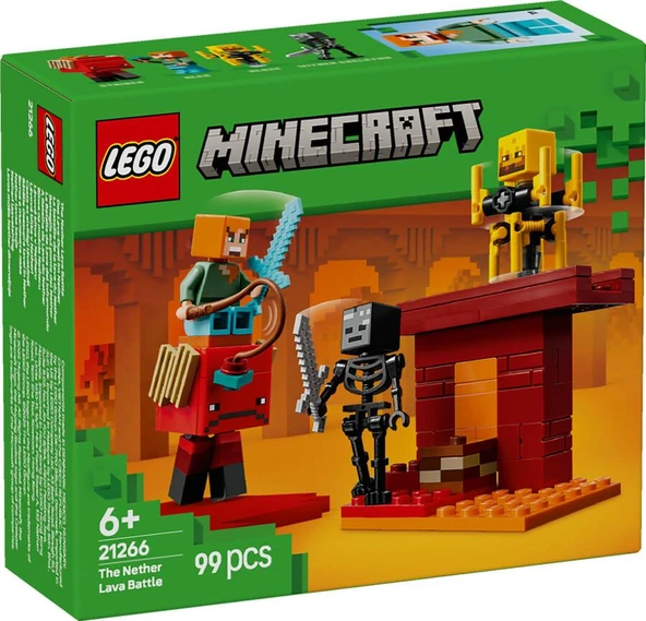 LEGO Minecraft 21266 The Nether Lava Battle ürün görseli 1