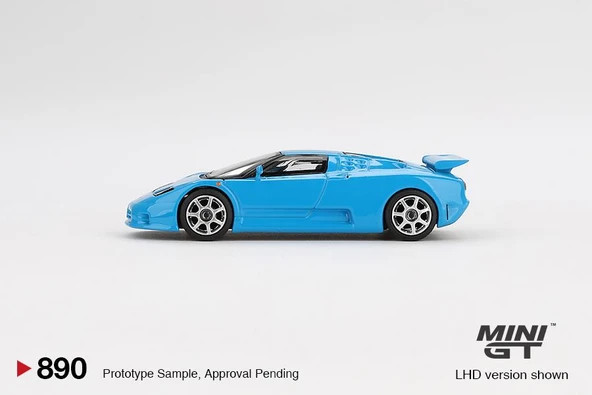 Mini GT Bugatti EB110 Super Sport Blu Bugatti 890 - Resim 3
