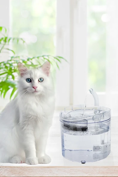 Otomatik Sirkülasyonlu Kedi Köpek Su Sebili ürün görseli 1