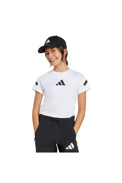 adidas Unisex Çocuk  Beyaz  T-shirt JG Z.N.E BABY T JD1317 ürün görseli 1