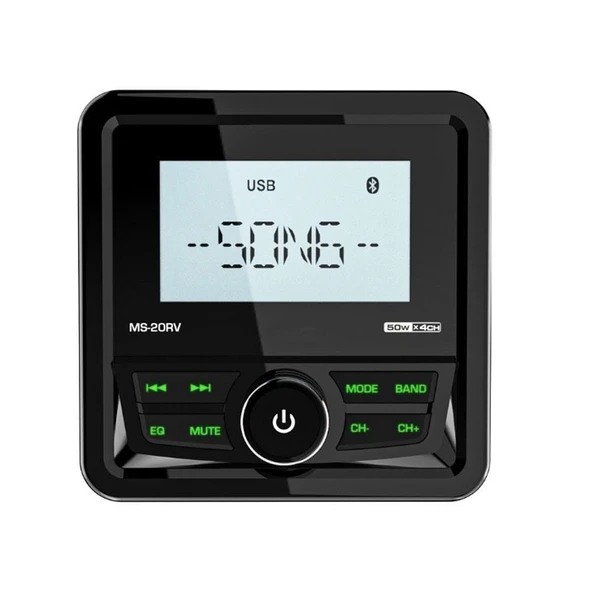 Barka MS-20RV Kare USB Girişli Bluetoothlu Marine Teyp ürün görseli 1