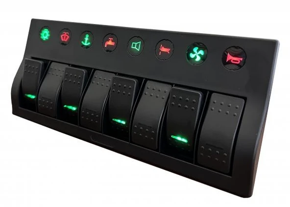 Marintek Switch Panel 8li ürün görseli 1