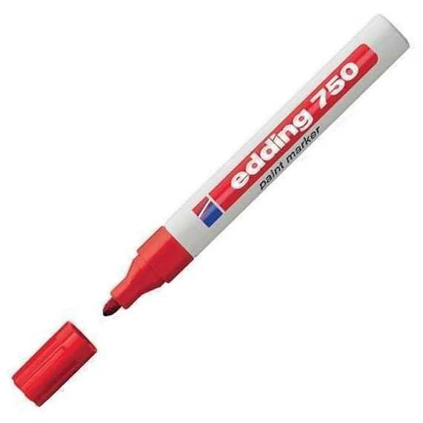 Edding E-750 Tam Örtücü Boya Kalemi   Kırmızı ürün görseli 1