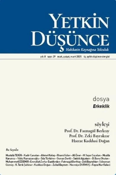 Yetkin Düşünce Dergi 29.Sayı Ocak-Şubat-Mart 2025 ürün görseli 1
