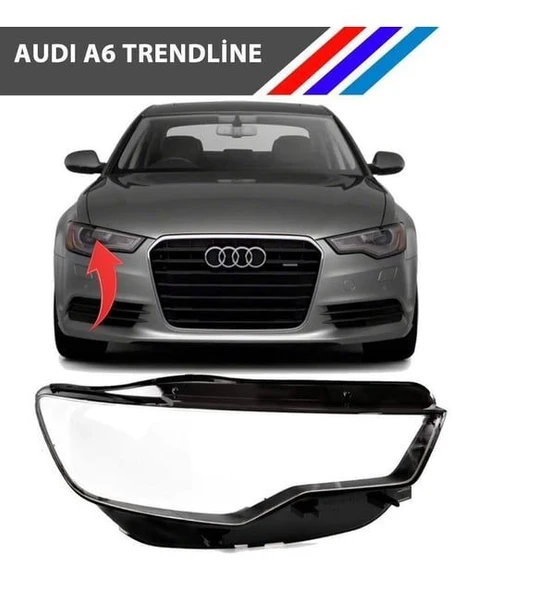 Audi A6 2016-18 Sağ Far Camı Tırnaksız Ce Standart İthal ürün görseli 1