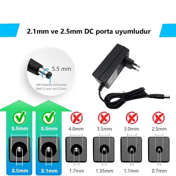 DC 24V 1.5A Nem Nozülü Adaptörü - Resim 2