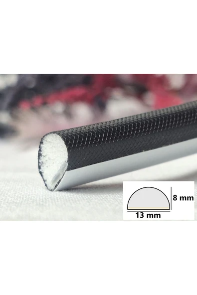 BABAWİCK  Yapışkanlı Kapı Pencere Fitili 4 Metre Polietilen Kaplamalı Uzun Ömürlü Siyah Renk ürün görseli 1