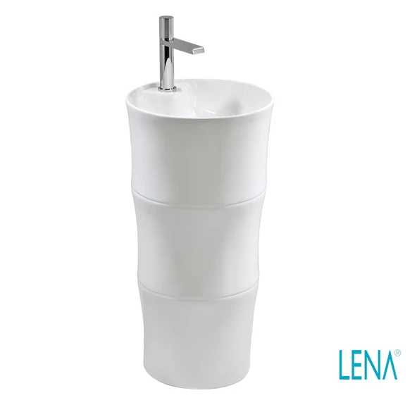 LENA MONOBLOK LAVABO E-H501 (BEYAZ) ürün görseli 1