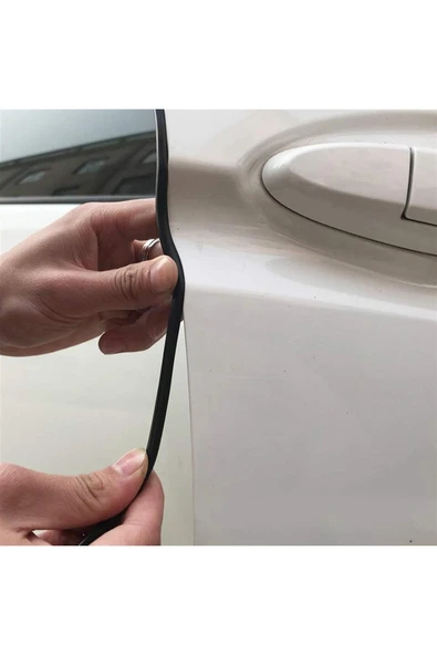 BABAWİCK  Araba Kapı Kenar Fitili, Çizilmeye Karşı Koruma Fitili, 5 Metre, Beyaz Renk, Bütün Araçlara Uyumlu ürün görseli 1