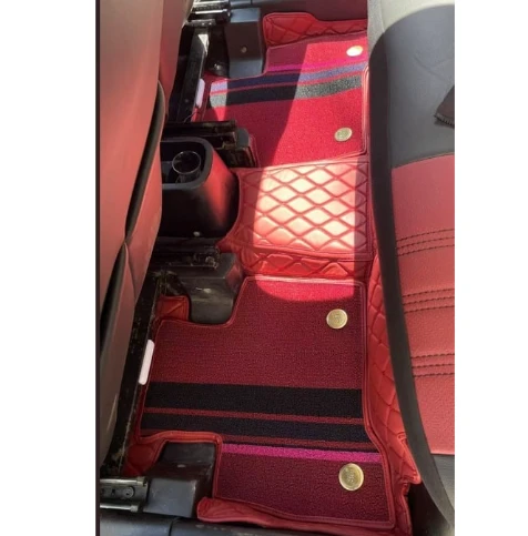 Fiat Fiorino 2017 Sonrası Aracına Özel 8d Çift Katmanlı Havuzlu Paspas Takımı(Kırmızı) ürün görseli 1