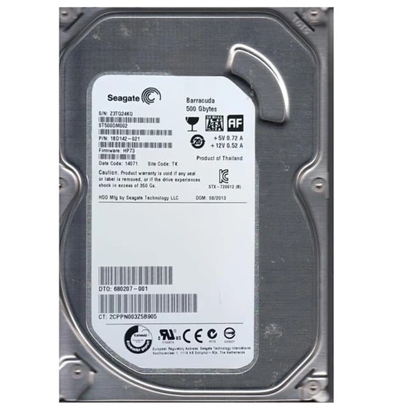 Seagate ST500DM002 ST 500 Gb Sata Harddisk Refresh - Resim 2