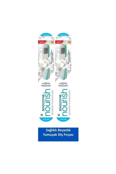 Sensodyne Nourish Diş Fırçası Sağlıklı Beyazlık 2li Paket ürün görseli 1