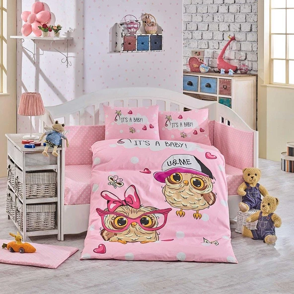 Cool Baby Bebek Nevresim Takımı Pembe ürün görseli 1