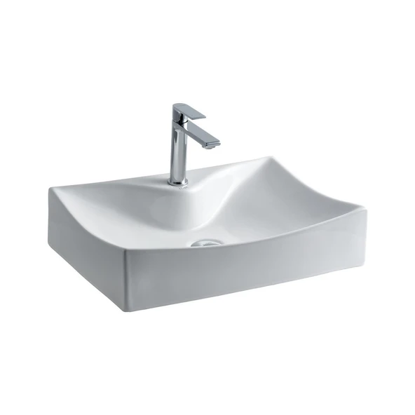 LENA TEZGAH ÜSTÜ ÇANAK LAVABO E-3034 BEYAZ ürün görseli 1