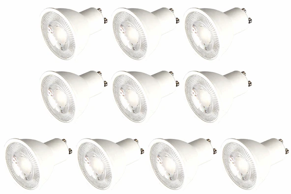 Cata CT-4215 8W GU10 10’lu Set LED Spot Ampul 3000K Günışığı 620 Lümen Çanak Tip Enerji Tasarruflu ürün görseli 1