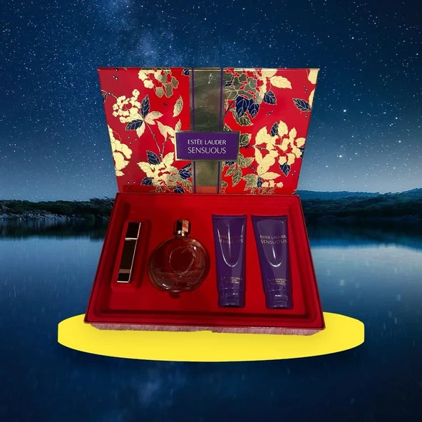 Estee Lauder Sensual 100 ml+15 ml edp +100 ml +100 ml vücut losyonu ürün görseli 1