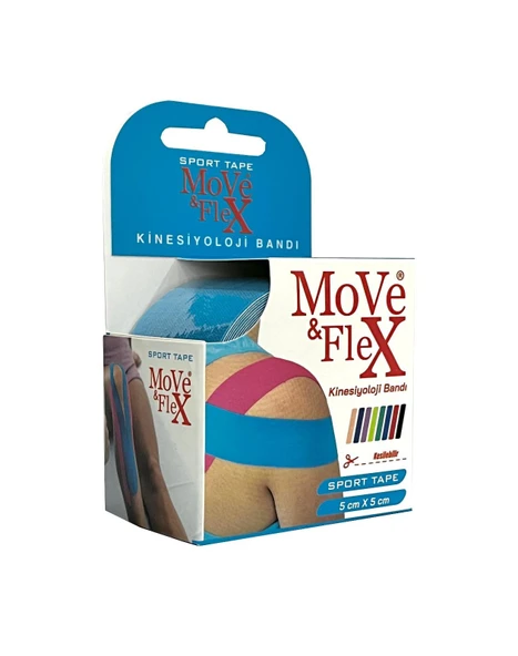 Move&Flex Kinesiyoloji Bandı Mavi ürün görseli 1