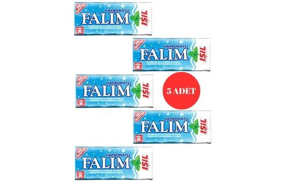 Falım Işıl Karbonat ve Nane Aromalı Şekersiz Sakız (5 ADET) ürün görseli 1