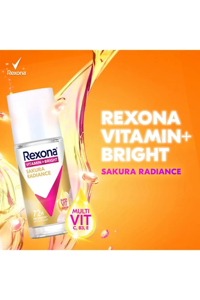 Rexona Vitamin Bright Sakura Radiance Bayan Roll On 45 ml - Resim 3