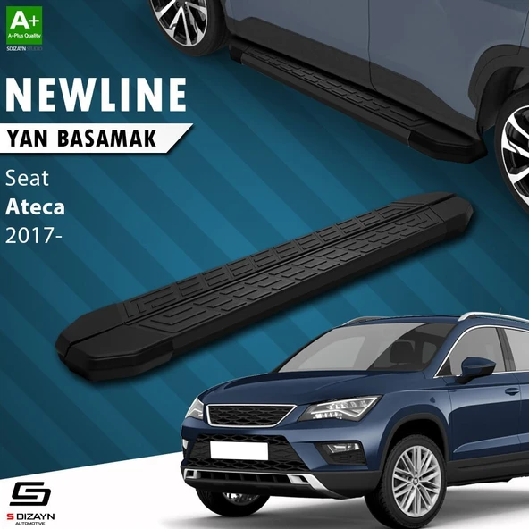 S-Dizayn Seat Ateca NewLine Siyah Yan Basamak 173 Cm 2017 Üzeri A+ Kalite ürün görseli 1