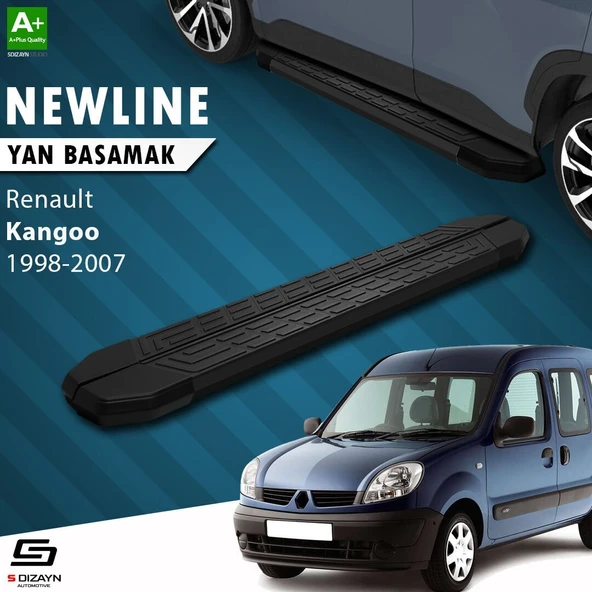 S-Dizayn Renault Kangoo NewLine Siyah Yan Basamak 183 Cm 1998-2007 A+ Kalite ürün görseli 1