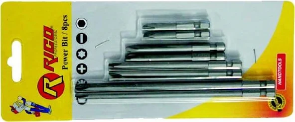 Rico 8 Parça Torx Bits Set Ph2x50-75-100-150 Mm ürün görseli 1