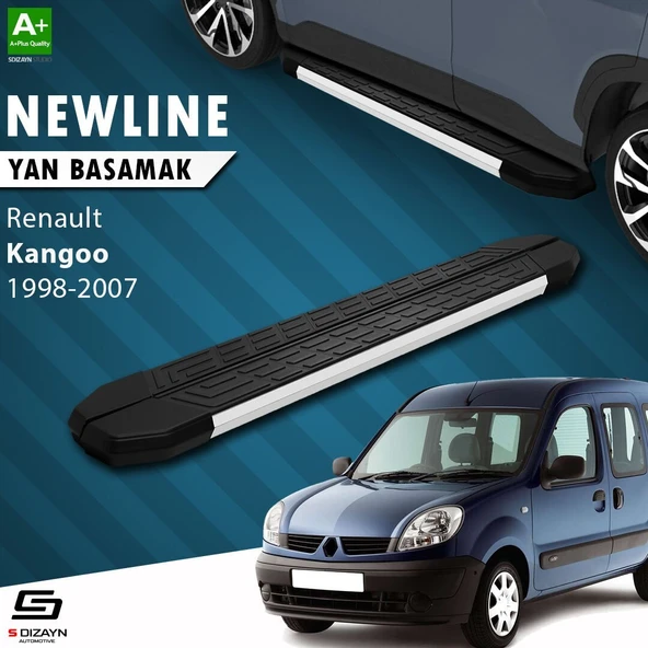 S-Dizayn Renault Kangoo NewLine Aluminyum Yan Basamak 183 Cm 1998-2007 A+ Kalite ürün görseli 1