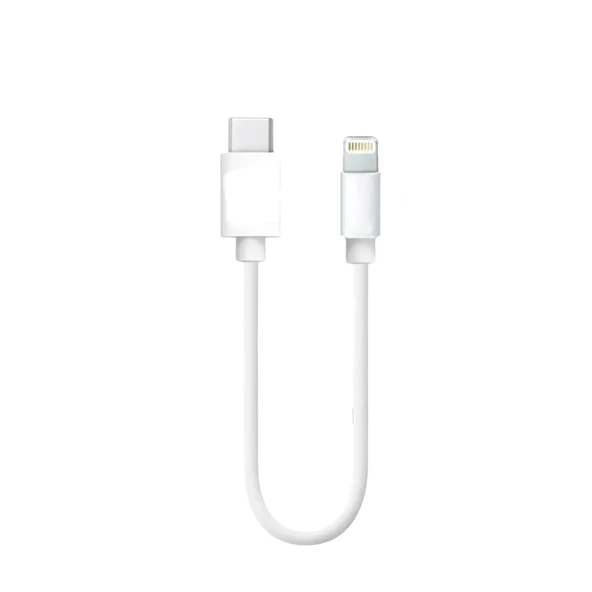 Nettech NT-29 Plastik 20 Cm Type-C To Lightning Şarj ve Data Kablosu (Beyaz) ürün görseli 1