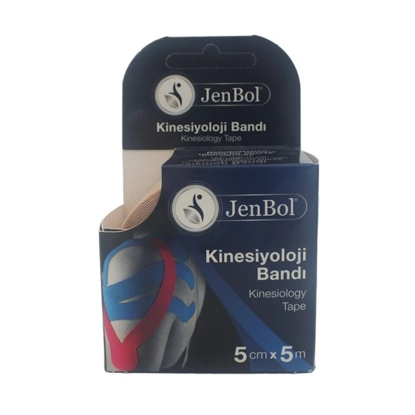 Jenbol Kinesiology Tape Ağrı Bandı 5 cm x 5 m - Ten Rengi ürün görseli 1