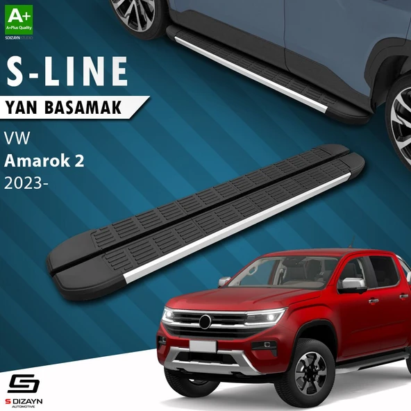 S-Dizayn VW Amarok 2 S-Line Aluminyum Yan Basamak 203 Cm 2023 Üzeri A+ Kalite ürün görseli 1