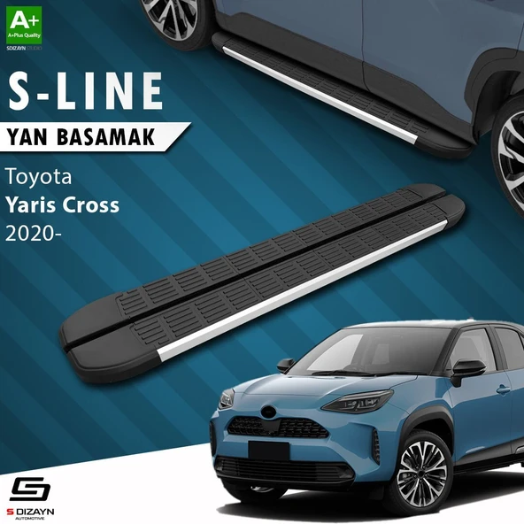 S-Dizayn Toyota Yaris Cross S-Line Aluminyum Yan Basamak 173 Cm 2020 Üzeri A+ Kalite ürün görseli 1