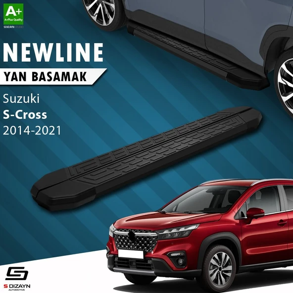S-Dizayn Suzuki SX4 2 S-Cross NewLine Siyah Yan Basamak 173 Cm 2014-2021 A+ Kalite ürün görseli 1