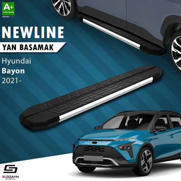 S-Dizayn Hyundai Bayon NewLine Krom Yan Basamak 173 Cm 2021-2024 A+ Kalite ürün görseli 1