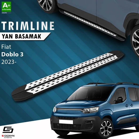 S-Dizayn Fiat Doblo 3 Uzun Şase TrimLine Gri Yan Basamak 220 Cm 2023 Üzeri ürün görseli 1