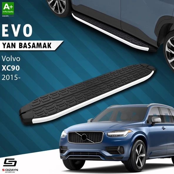 S-Dizayn Volvo XC90 2 Evo Aluminyum Yan Basamak 193 Cm 2015 Üzeri ürün görseli 1