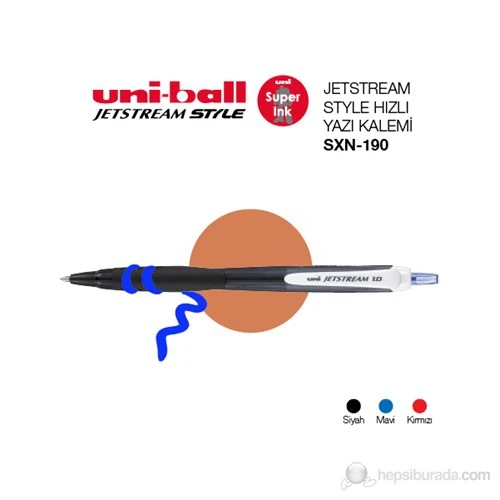 UNI JEL KALEM MEKANI JETSTREAM 1.0 SIYAH (SXN-190) ürün görseli 1