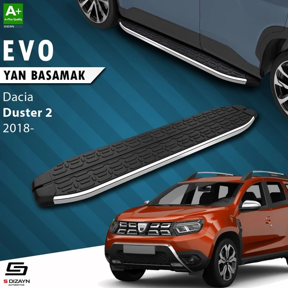 S-Dizayn Dacia Duster 2 Evo Krom Yan Basamak 183 Cm 2018-2023 A+ Kalite ürün görseli 1