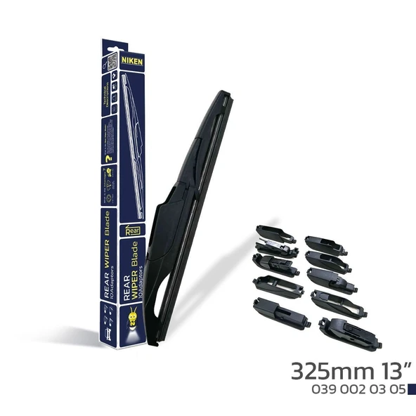 NIKEN 325mm 13\'\' 10 APARATLI ARKA SİLECEK SÜPÜRGESİ ürün görseli 1