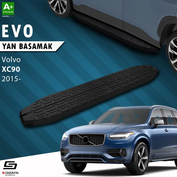 S-Dizayn Volvo XC90 2 Evo Siyah Yan Basamak 193 Cm 2015 Üzeri ürün görseli 1