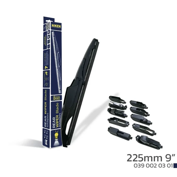 NIKEN 225mm 9\'\' 10 APARATLI ARKA SİLECEK SÜPÜRGESİ ürün görseli 1