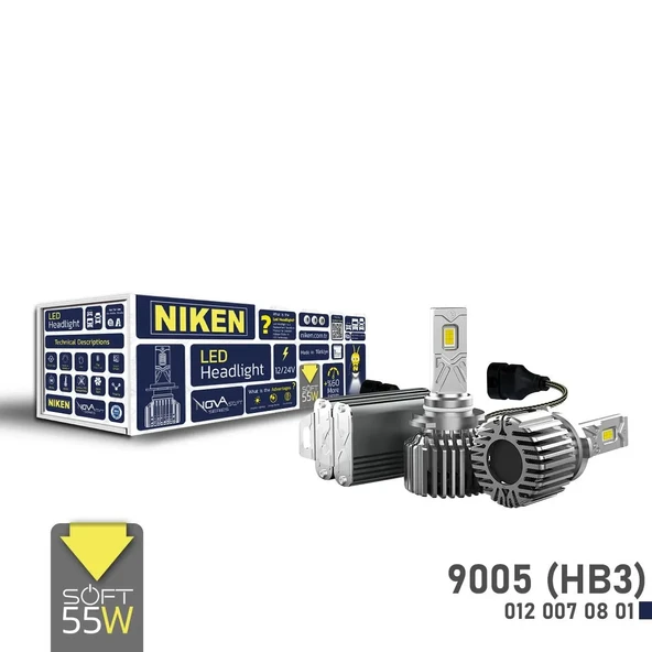 Niken Led Xenon Nova Soft Serisi 9005 (HB3) (55W) ürün görseli 1
