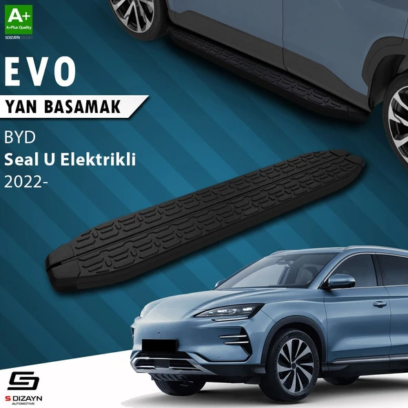 S-Dizayn BYD Seal U Elektrikli Evo Siyah Yan Basamak 193 Cm 2022 Üzeri A+ Kalite ürün görseli 1