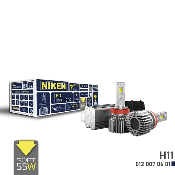 Niken Led Xenon Nova Soft Serisi H11 (55W) ürün görseli 1