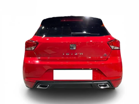 Seat İbiza Uyumlu Difüzör Çift Egsoz Görünümlü Mat Siyah 2017-2019 Parça ürün görseli 1