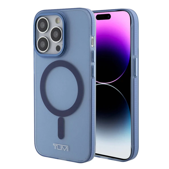TUMI iPhone 15 Pro Kılıf TUMI Orjinal Lisanslı M-safe Şarj Özellikli Buzlu Mat Kapak ürün görseli 1
