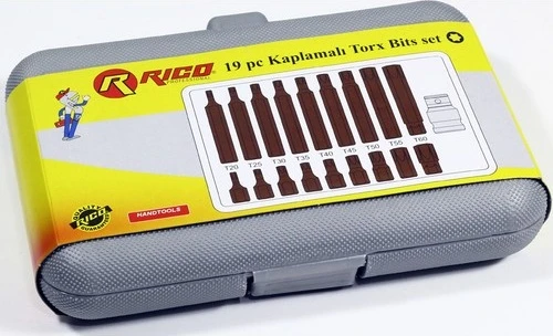 Rico 19 Parça Kaplamalı Delikli Torx Bits Seti 0003 - Resim 3