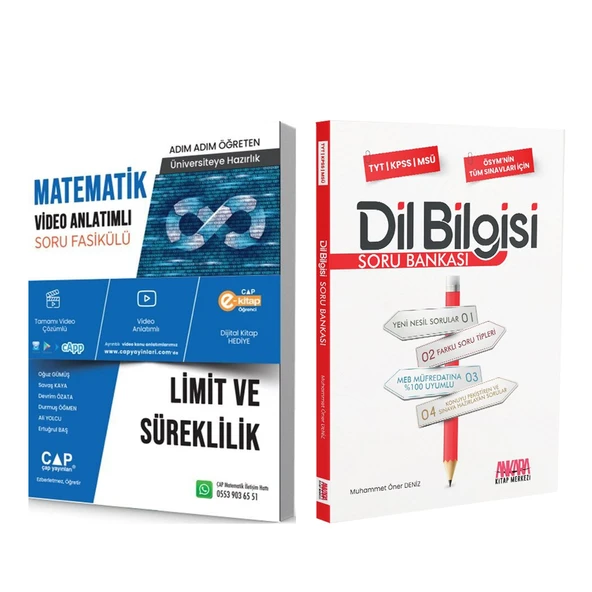 Çap Limit ve Süreklilik ve AKM Dil Bilgisi Soru Bankası Seti 2 Kitap ürün görseli 1