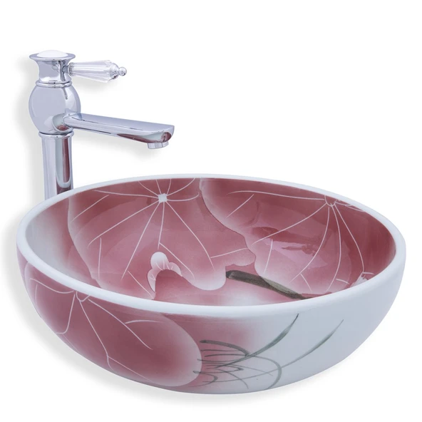LENA TEZGAH ÜSTÜ ÇANAK LAVABO E-6008 DESENLİ ürün görseli 1