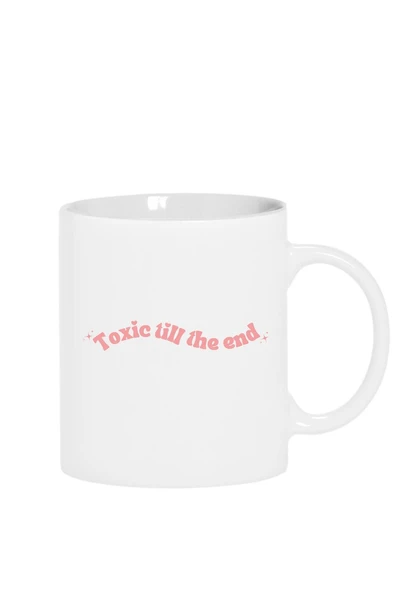 Rose Toxic Till The End Beyaz Kupa Bardak ürün görseli 1