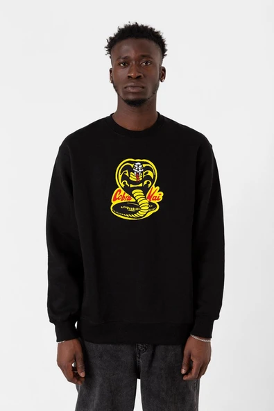 Cobra Kai Logo Siyah Erkek 2ip Sweatshirt ürün görseli 1